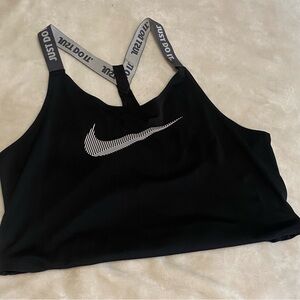 Nike Black Tank Top with Gray Straps
